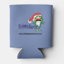 Dark Blue Fishmas Charters Can Cooler