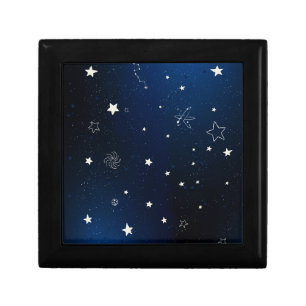 Dark Blue Galaxy Gift Box