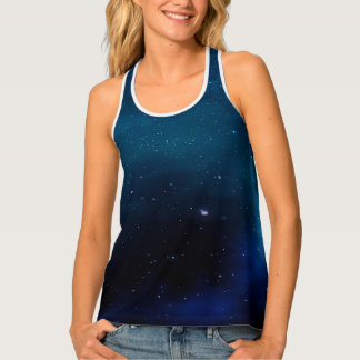 Dark blue Galaxy Tank Top