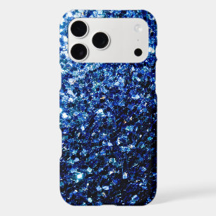 Dark Blue glitter sparkles iPhone 17 Pro Max Case
