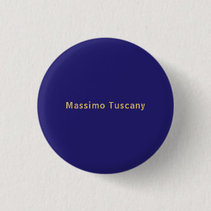 Dark Blue & Gold Professional Trendy Minimalist Button