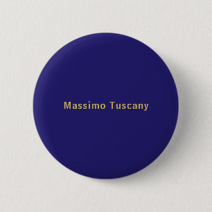 Dark Blue & Gold Professional Trendy Minimalist Button