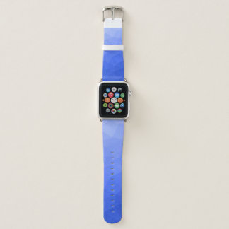 Dark blue gradient geometric mesh pattern apple watch band