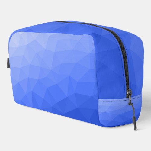 Dark blue gradient geometric mesh pattern dopp kit