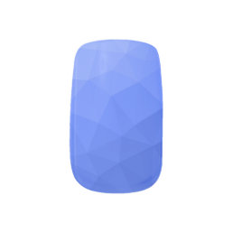 Dark blue gradient geometric mesh pattern minx nail art
