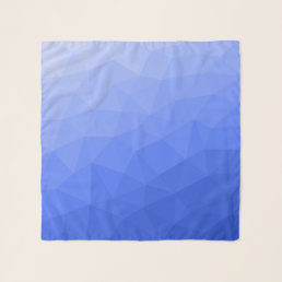 Dark blue gradient geometric mesh pattern scarf
