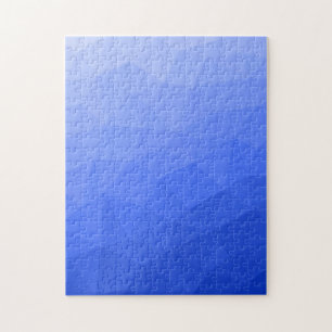 Dark Blue gradient geometric mesh pattern Triangle Jigsaw Puzzle