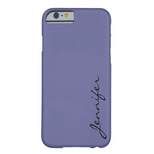 Dark blue_gray color background barely there iPhone 6 case