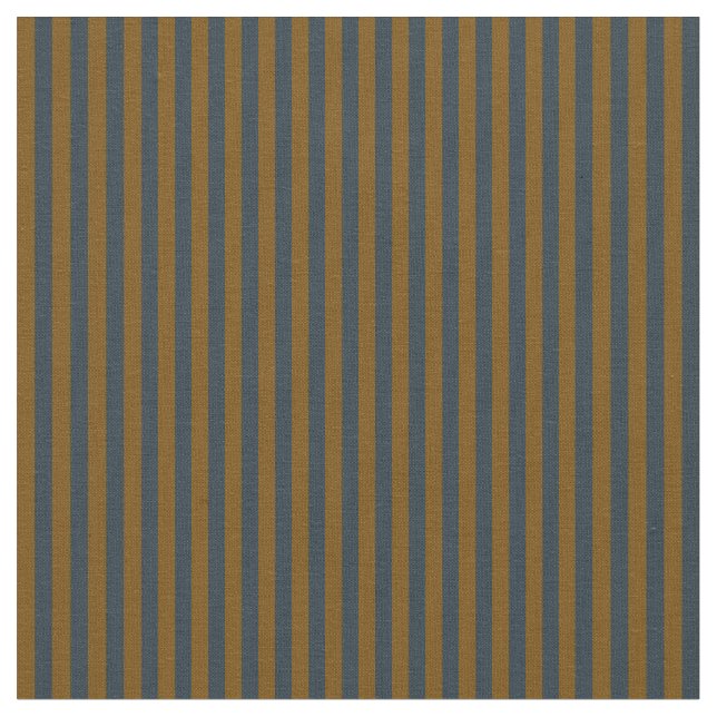 dark blue-green and antique bronze stripes fabric (Close Up)