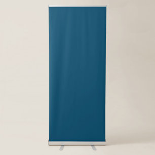 Dark blue-green color Best Vertical  Retractable Banner