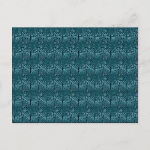 Dark Blue Green Dragon Scales Postcard