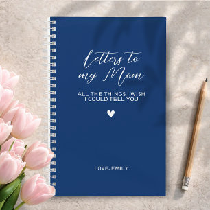 Dark Blue Grief Journal for Loss of Mother