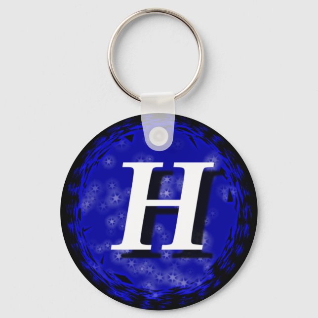 Dark Blue H Keychain (Front)