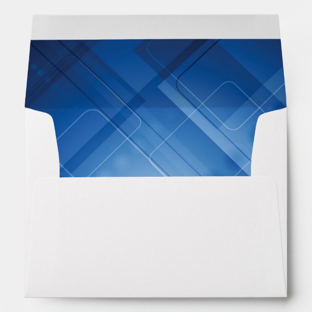 Dark blue hi-tech background envelope (Back (Bottom))