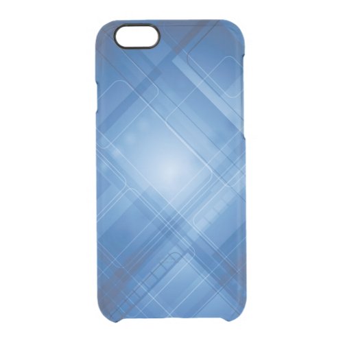 Dark blue hi_tech background clear iPhone 66S case