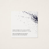 Dark Blue Ink Splatter (Back)