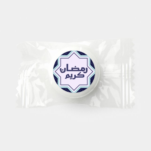 Dark Blue Islamic Geometric Pattern Life Saver® Mints (Front)