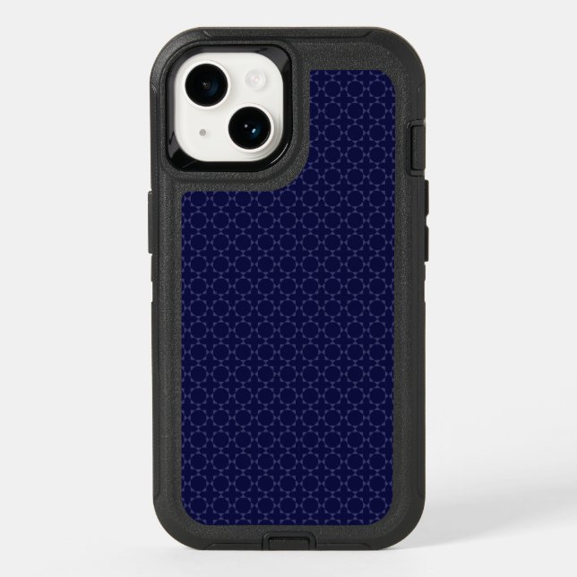Dark Blue Islamic Geometric Pattern Otterbox iPhone Case (Back)