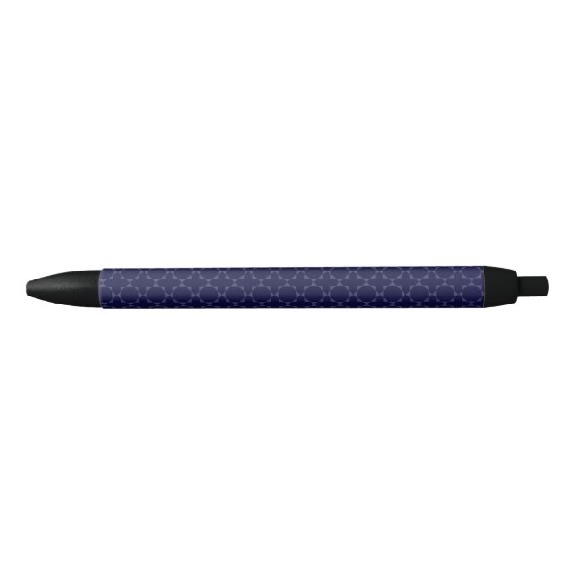Dark Blue Islamic Geometric Pattern Pen (Front)