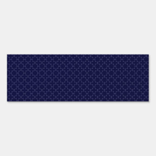 Dark Blue Islamic Geometric Pattern Sign