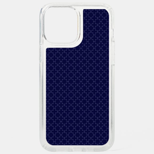 Dark Blue Islamic Geometric Pattern Speck iPhone 12 Pro Max Case (Front)