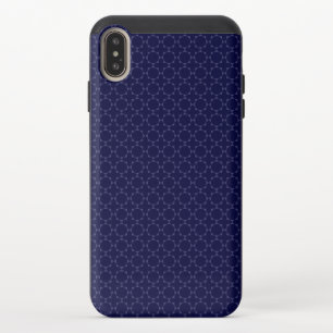 Dark Blue Islamic Geometric Pattern iPhone XS Max Slider Case