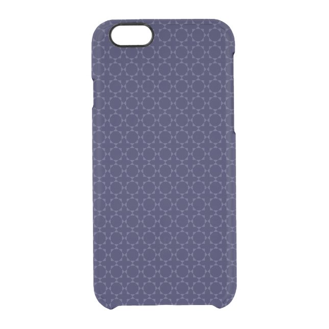 Dark Blue Islamic Geometric Pattern Uncommon iPhone Case (Back)