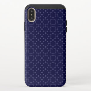 Dark Blue Islamic Geometric Pattern iPhone XS Max Slider Case