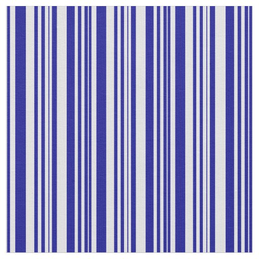 Dark Blue & Lavender Pattern of Stripes Fabric