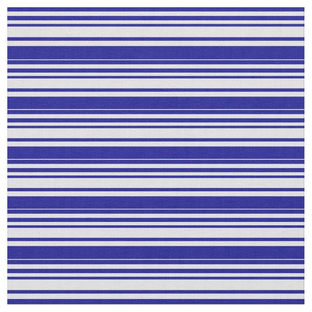 Dark Blue & Lavender Stripes Fabric (Close Up)
