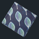 Dark Blue Leafed Bandana<br><div class="desc">Something a little new and a little different. Looks cute on a pet too!</div>
