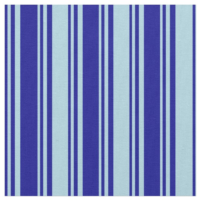Dark Blue & Light Blue Lines Pattern Fabric (Close Up)