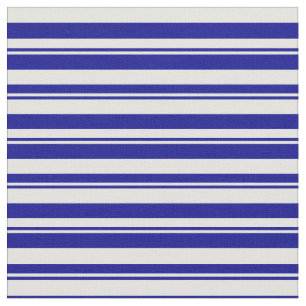 Dark Blue & Light Cyan Colored Lines Fabric