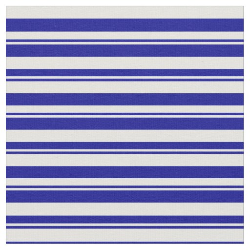 Dark Blue & Light Cyan Colored Lines Fabric