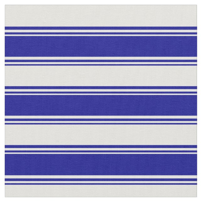 Dark Blue & Light Cyan Colored Stripes Fabric (Close Up)