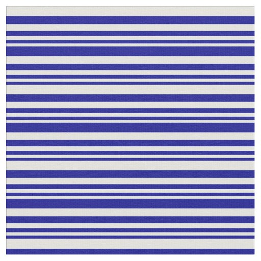 Dark Blue & Light Cyan Striped Pattern Fabric