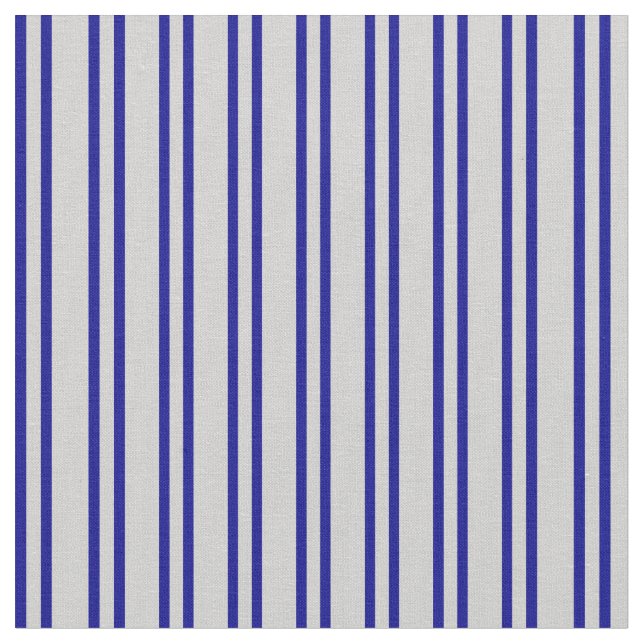 Dark Blue & Light Gray Striped Pattern Fabric (Close Up)