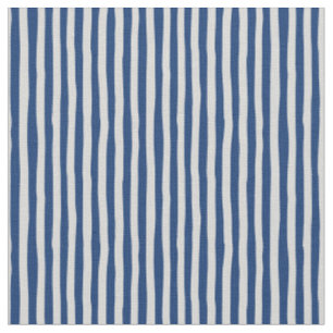 Dark Blue & Light Gray Wonky Stripes Fabric