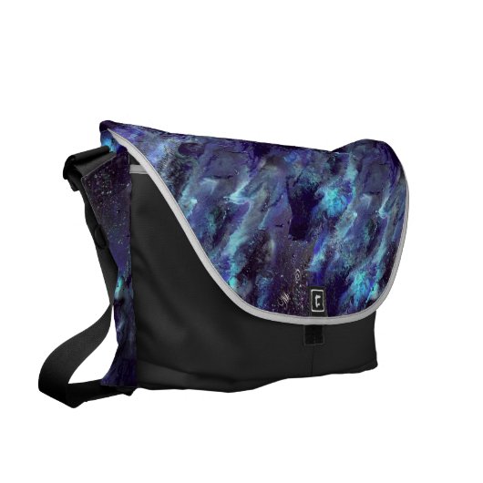 Dark Blue Liquid camo Bag (Front Left)