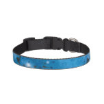 Dark Blue Marble Splat Pet Collar at Zazzle