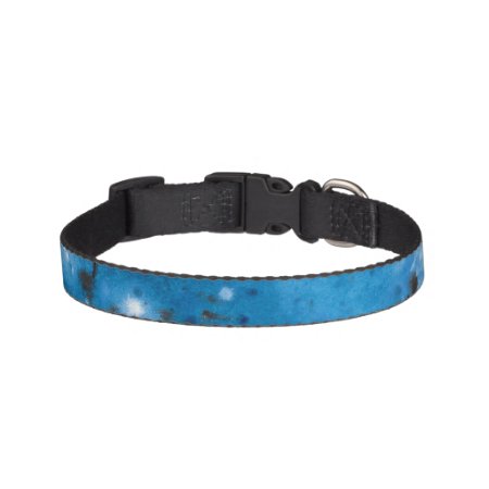Dark Blue Marble Splat Pet Collar