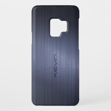 Dark Blue Metallic Look Background Case-Mate Samsung Galaxy S9 Case
