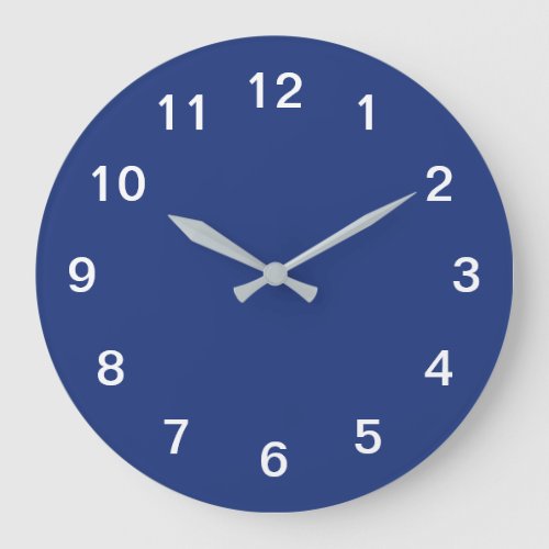 Dark Blue Minimalist Acrylic Wall Clock