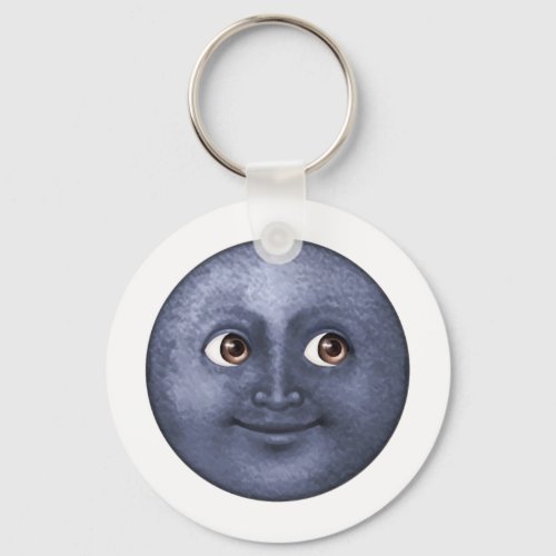 Dark Blue Moon _ Emoji Keychain