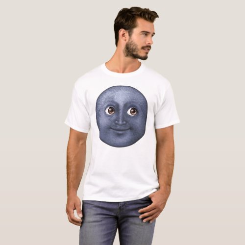 Dark Blue Moon _ Emoji T_Shirt