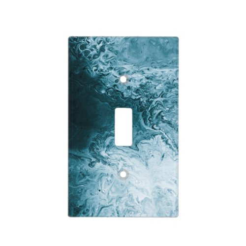 Dark Blue Ocean Waves Light Switch Cover