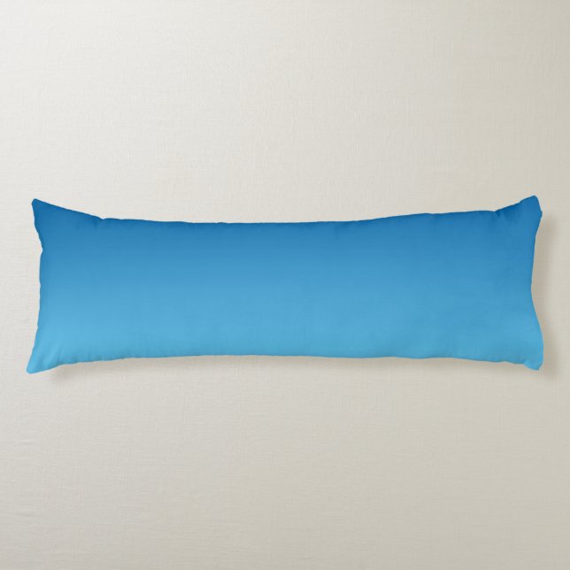 “Dark Blue Ombre” Body Pillow (Front)