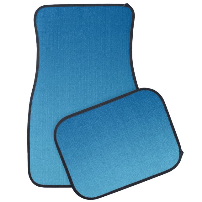 “Dark Blue Ombre” Car Floor Mat (Set)