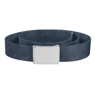 Dark Blue Pattern – Classy Men’s Monogram Belt