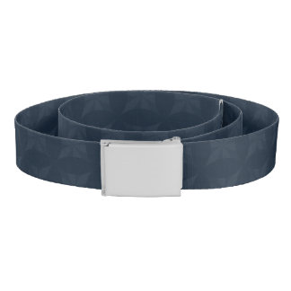 Dark Blue Pattern – Classy Men’s Monogram Belt